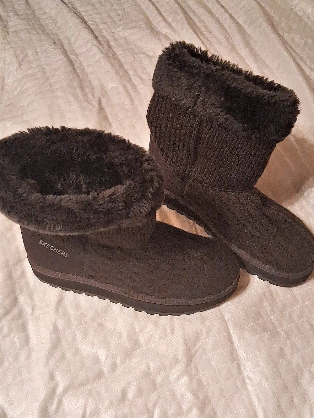 Skechers Easy Going - Cozy Weather Brown Winter Boots US 8.5